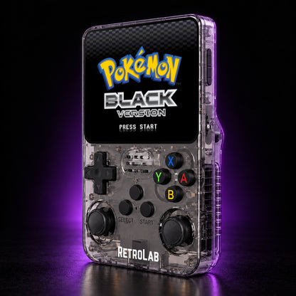 Black RetroLab console displaying Pokémon Black