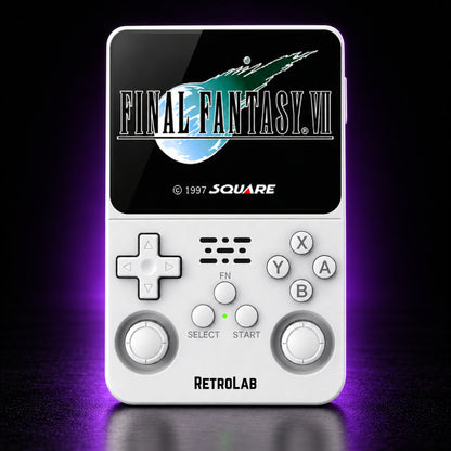 Full White RetroLab console displaying Final Fantasy VII
