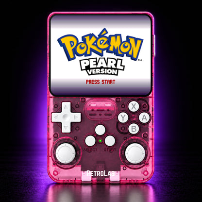Pink RetroLab console displaying Pokémon Pearl